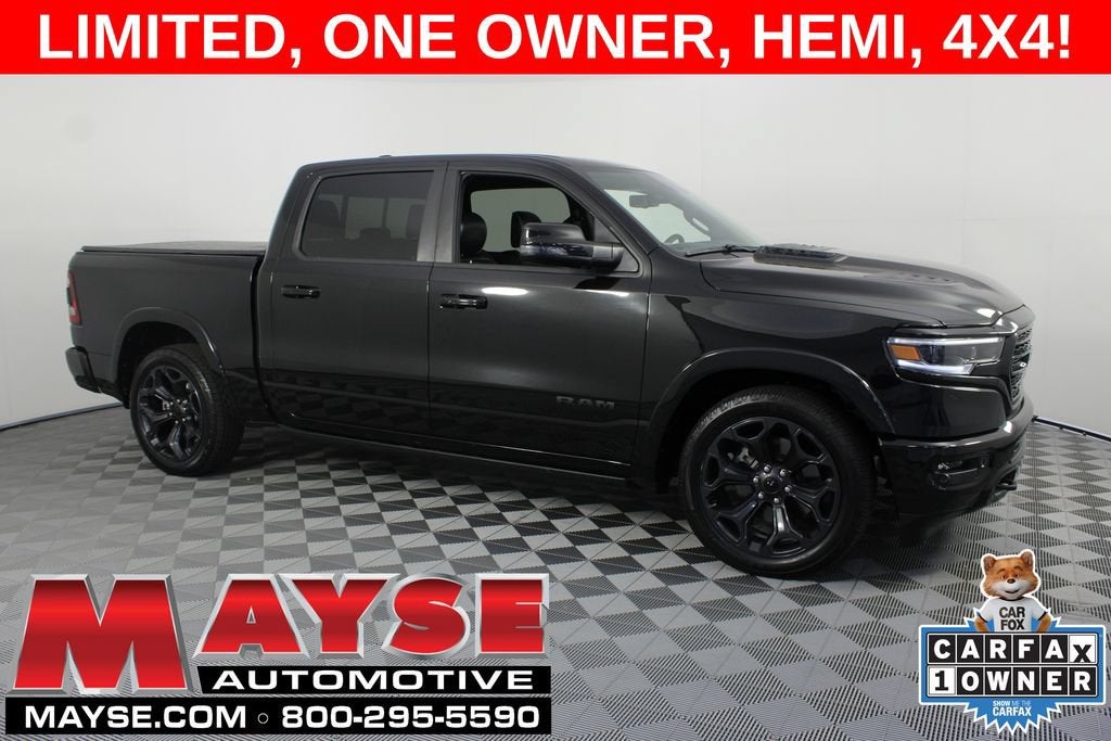 2024 RAM 1500 Limited in Blk/Limt/Rwd4x4 — front three-quarter view