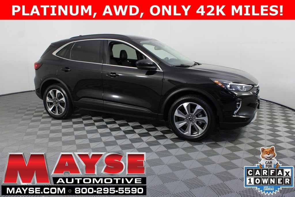 2023 Ford Escape Platinum in Blk/Plat/Fwd4x4 — front three-quarter view