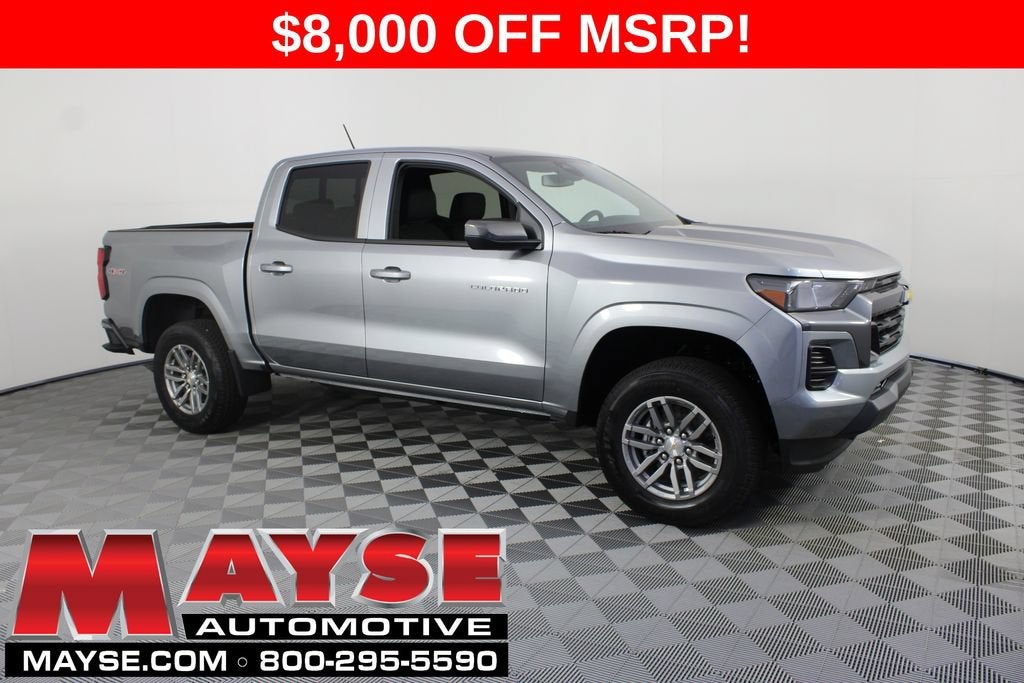 2026 Chevrolet Colorado LT in Sterling Gray Metallic — front three-quarter view