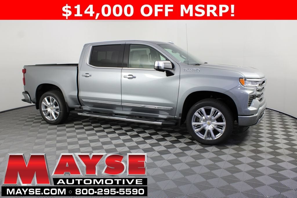 2026 Chevrolet Silverado 1500 High Country in Sterling Gray Metallic — front three-quarter view