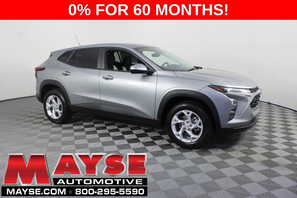 2026 Chevrolet Trax LS in Sterling Gray Metallic — front three-quarter view